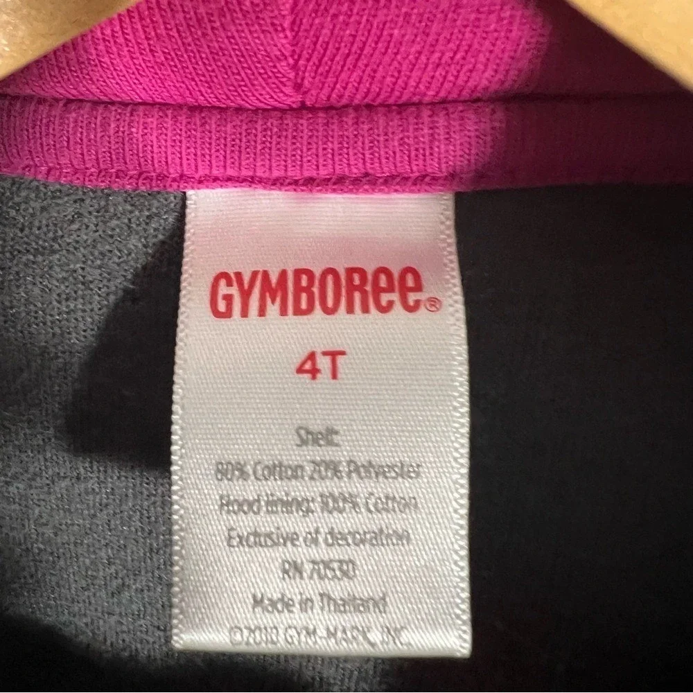 GYMBOREE Toddler Hooded Velour Top Size 4T‎